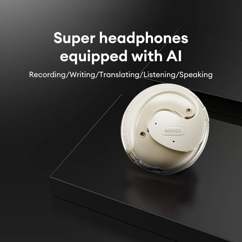 MINISO X15 Pro AI Translation Earphone Wireless Bluetooth Waterproof